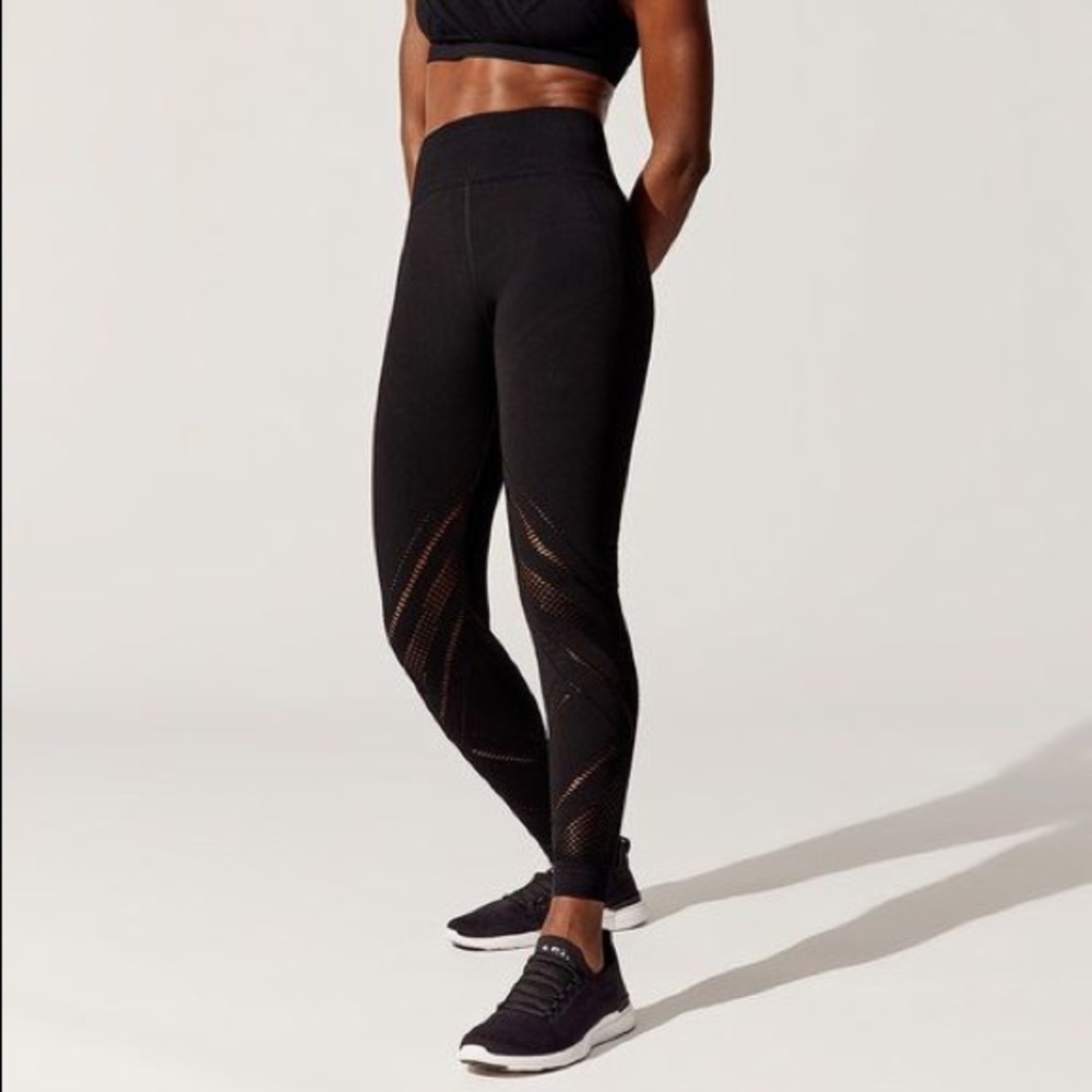 Nux quintessential leggings open mesh design